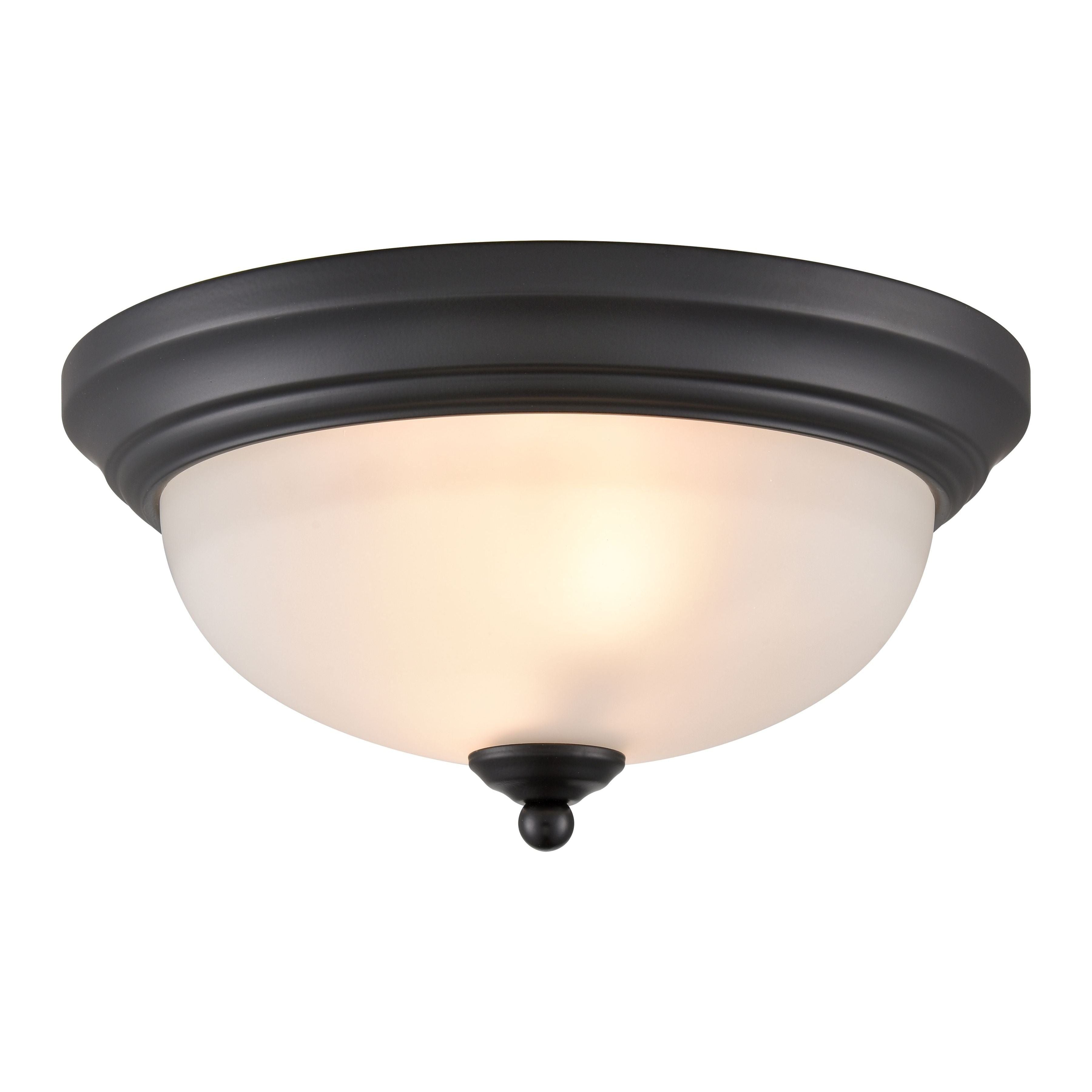 Basics 11" Wide 2-Light Flush Mount