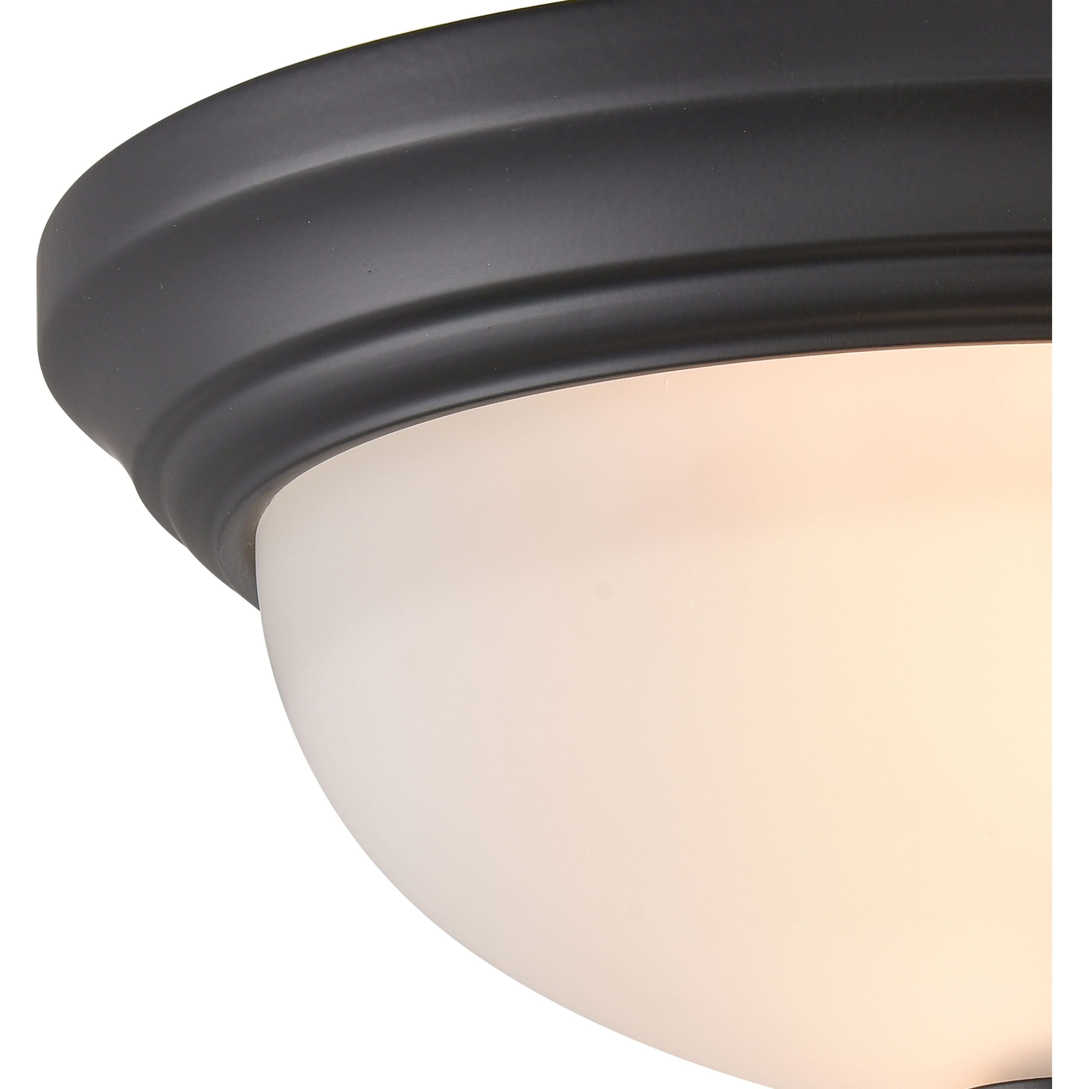 Basics 11" Wide 2-Light Flush Mount