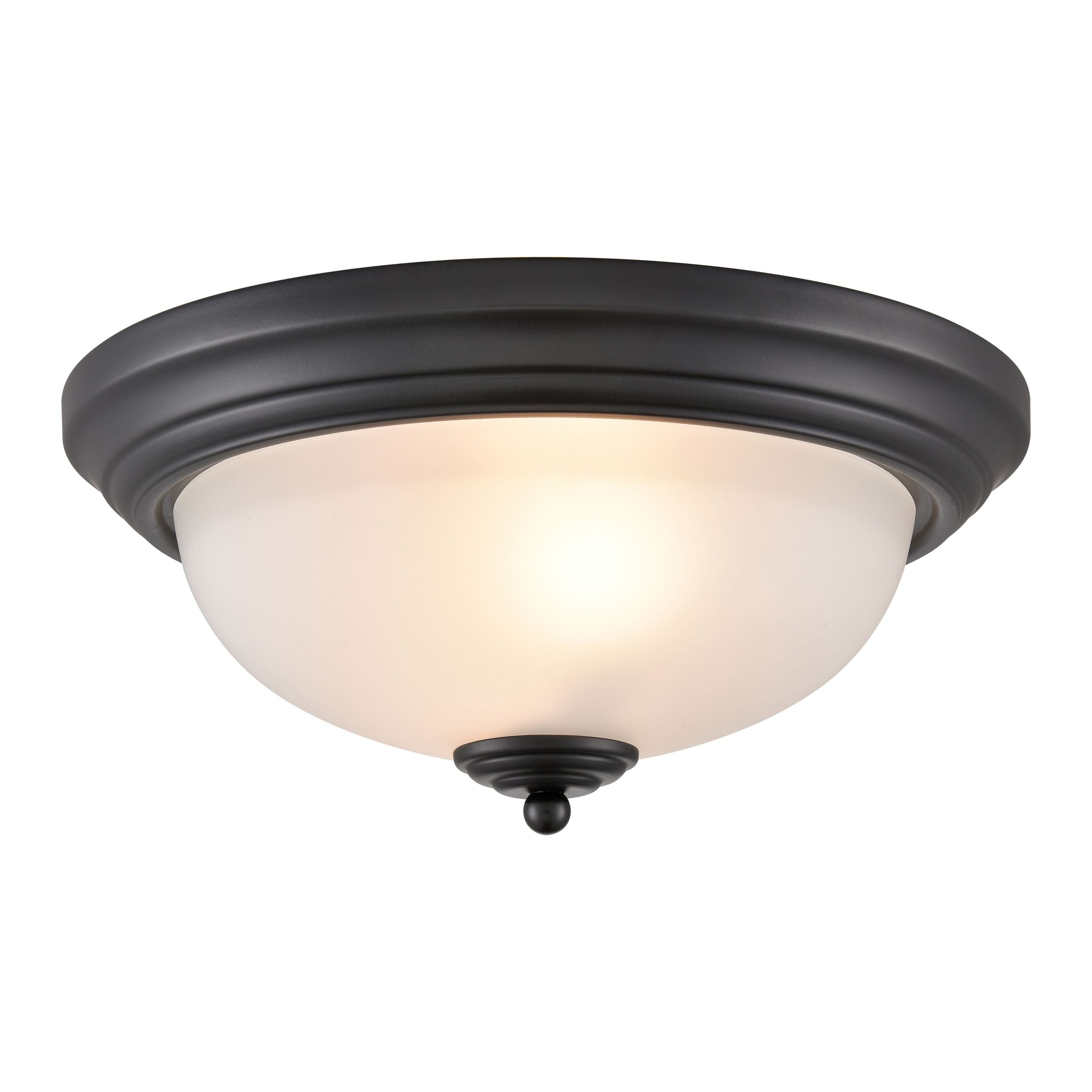 Basics 13" Wide 2-Light Flush Mount