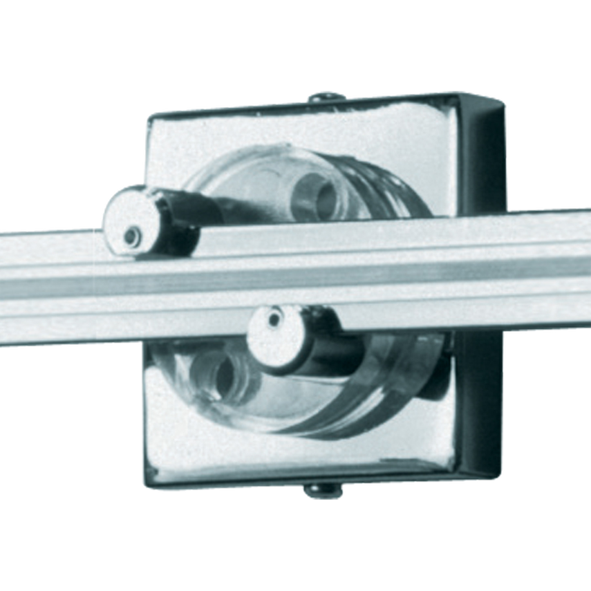 Wall MonoRail 2" Square Power Feed Canopy Single-Feed