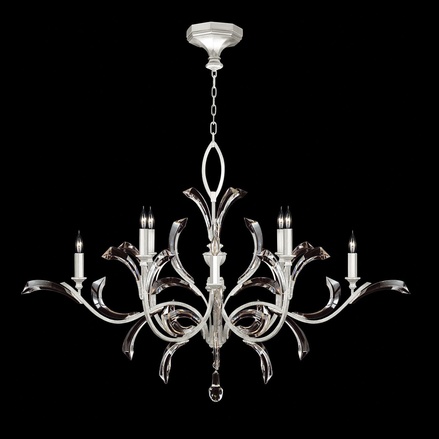 Beveled Arcs 57" Round Chandelier