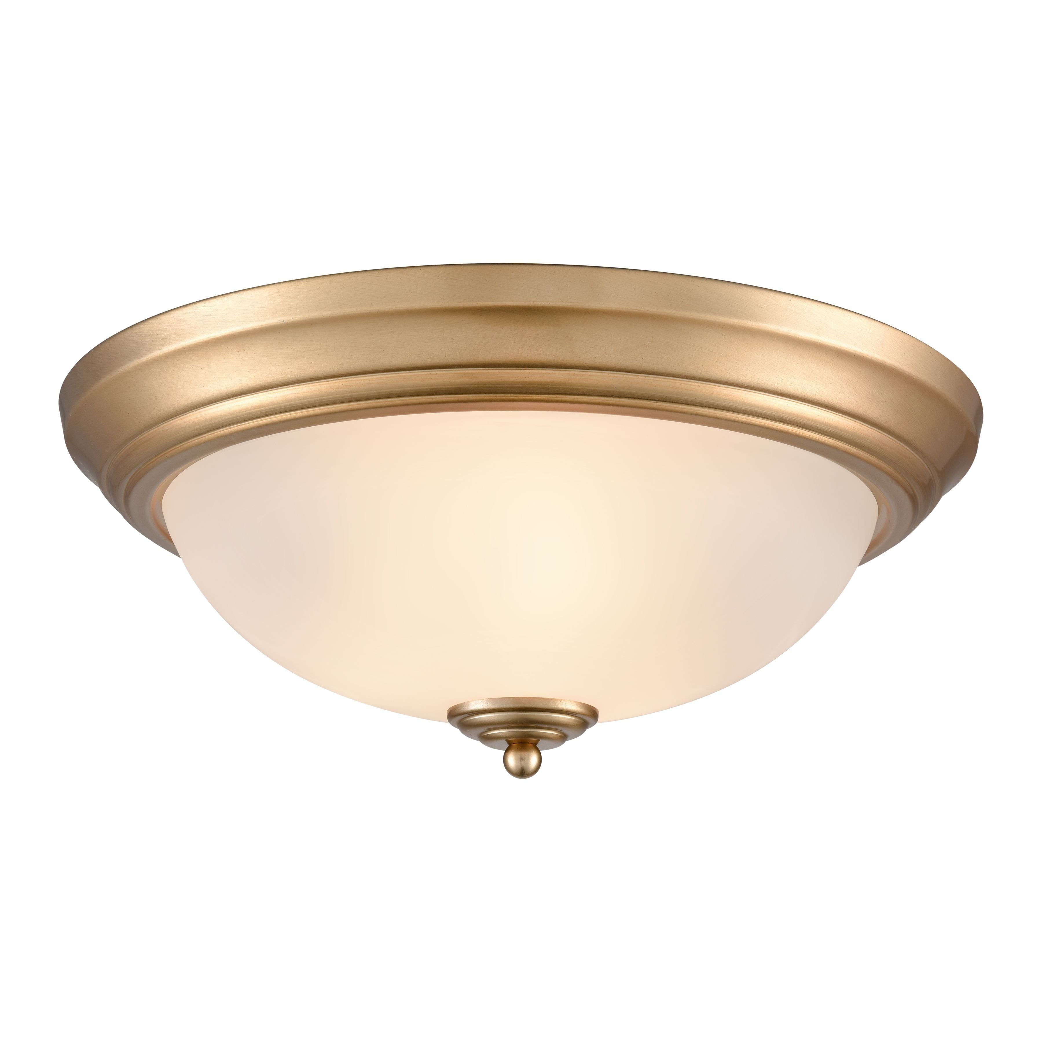 Basics 15" Wide 3-Light Flush Mount