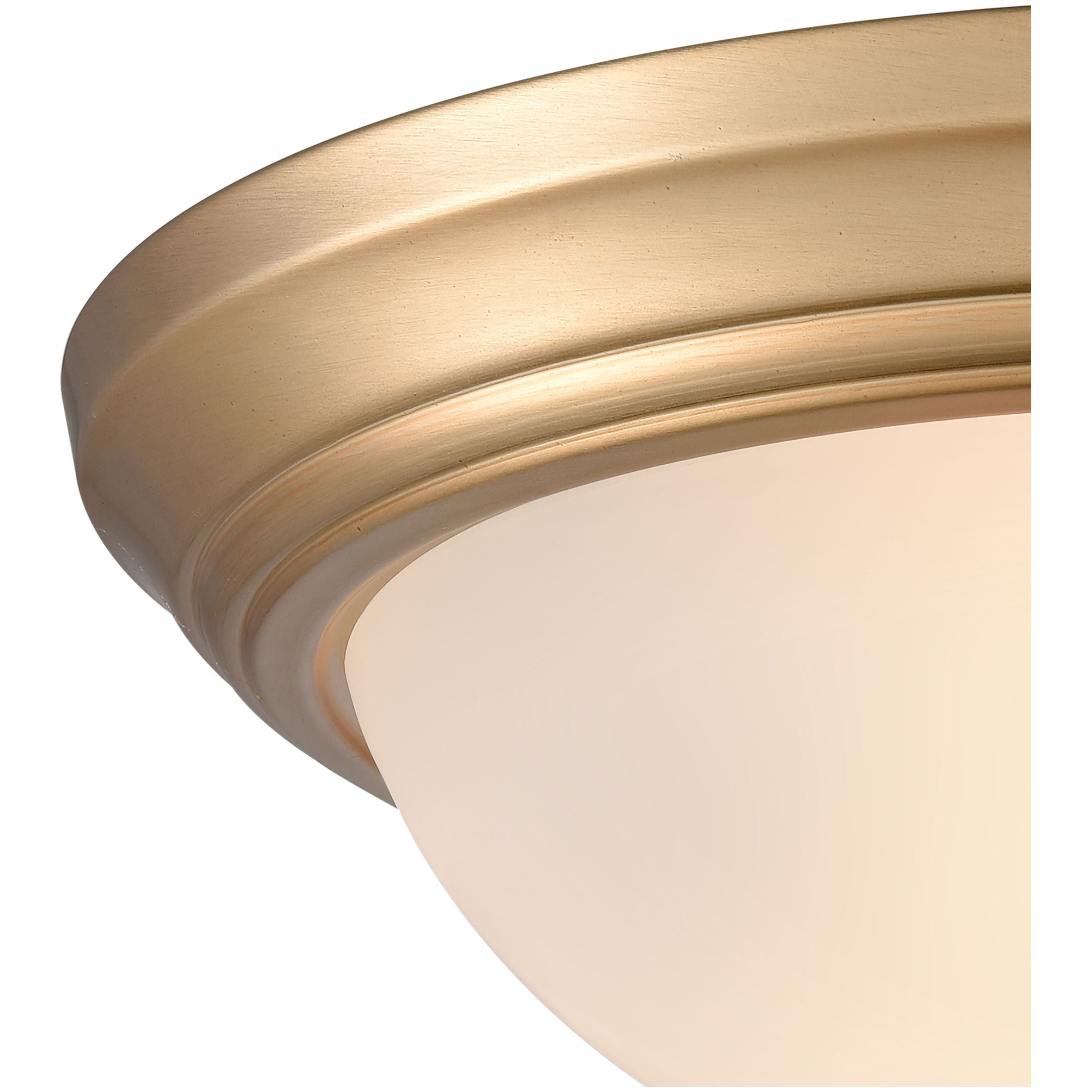 Basics 15" Wide 3-Light Flush Mount