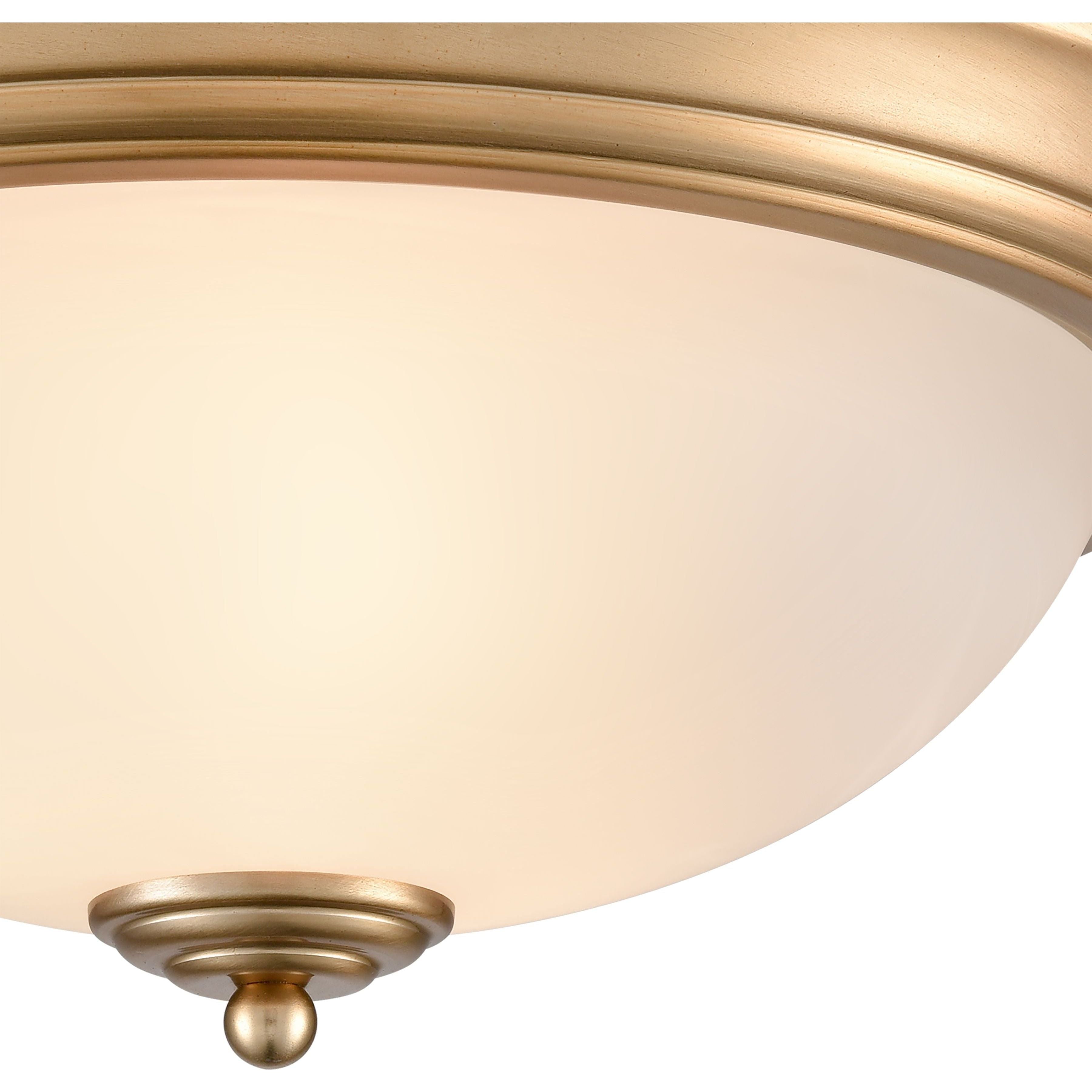 Basics 15" Wide 3-Light Flush Mount