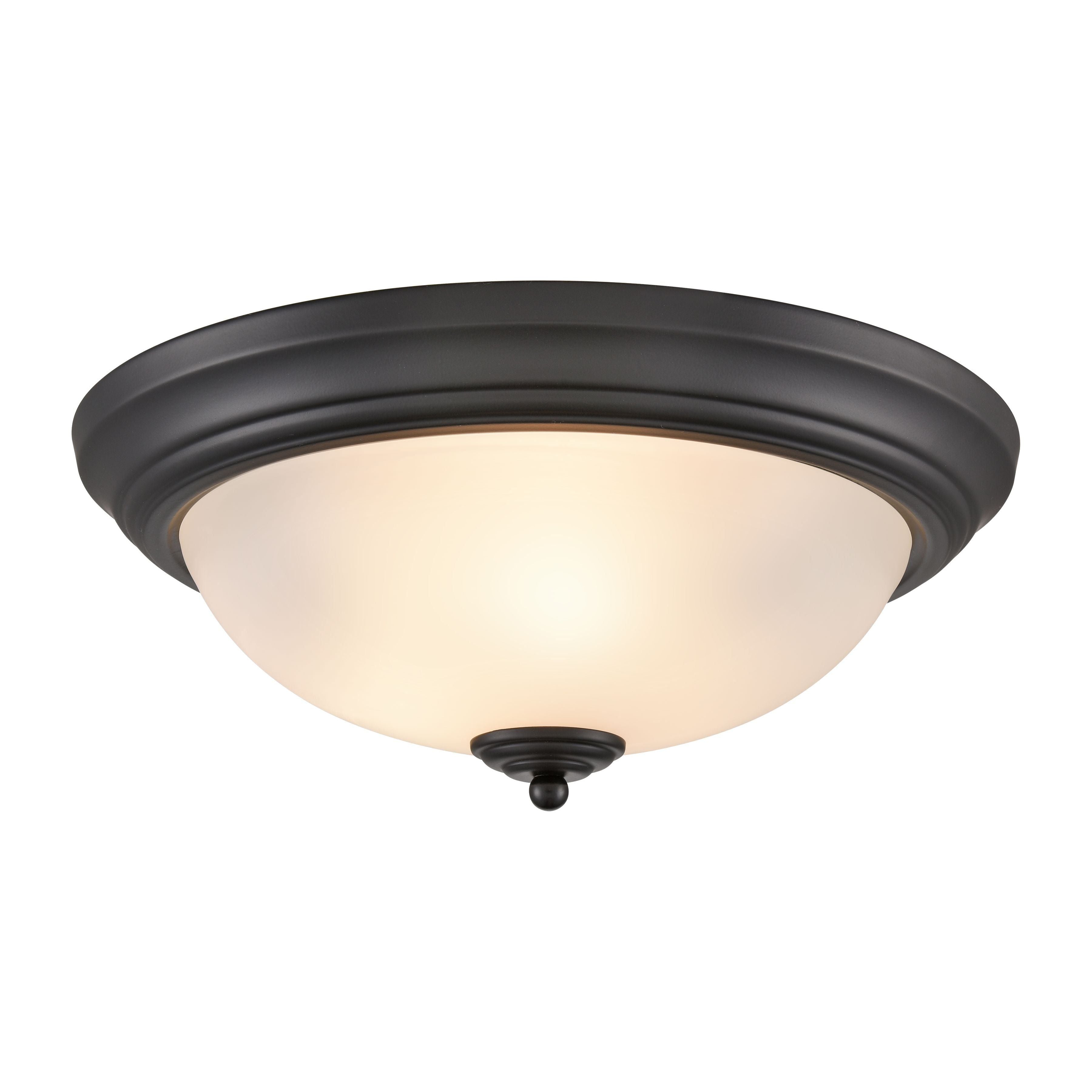 Basics 15" Wide 3-Light Flush Mount