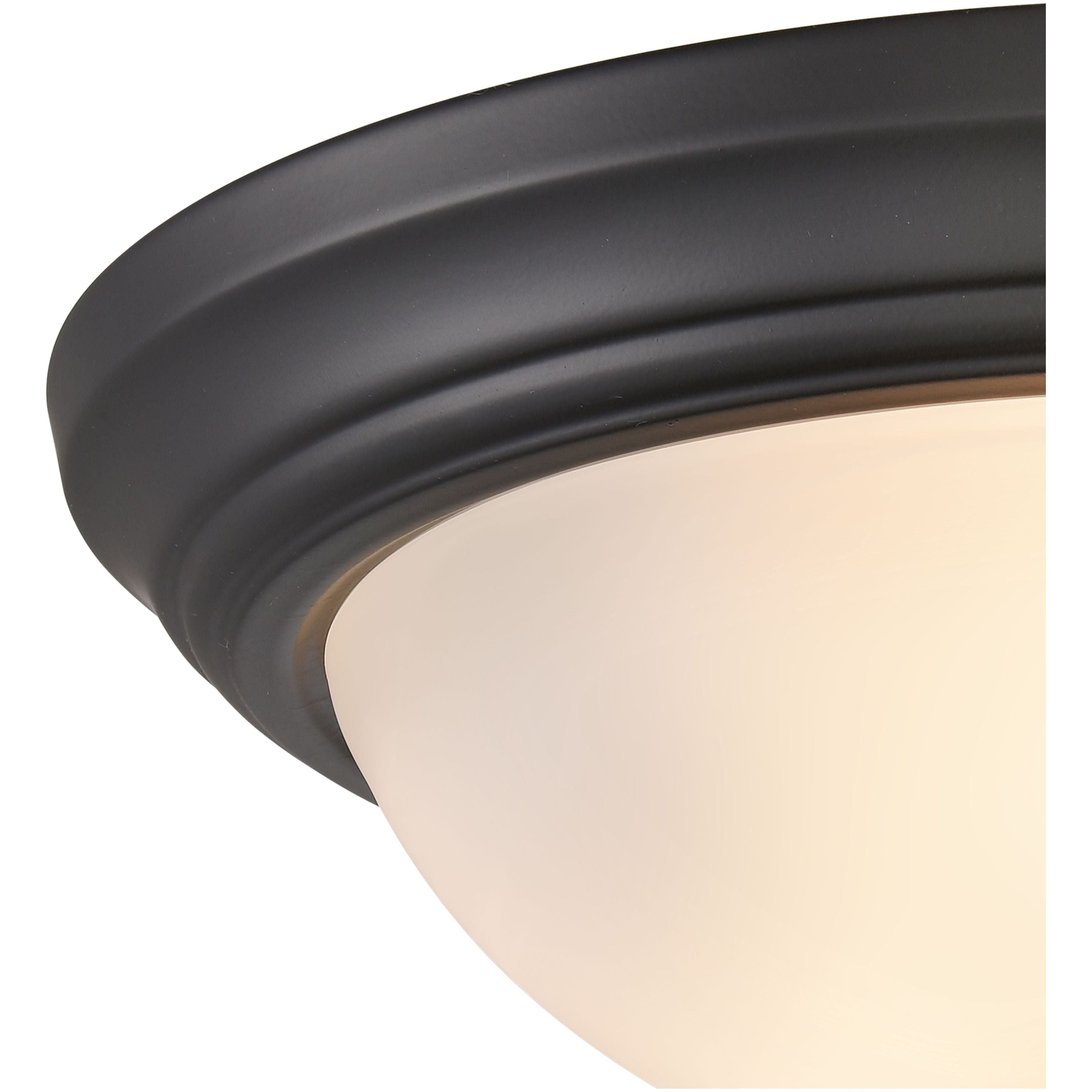 Basics 15" Wide 3-Light Flush Mount