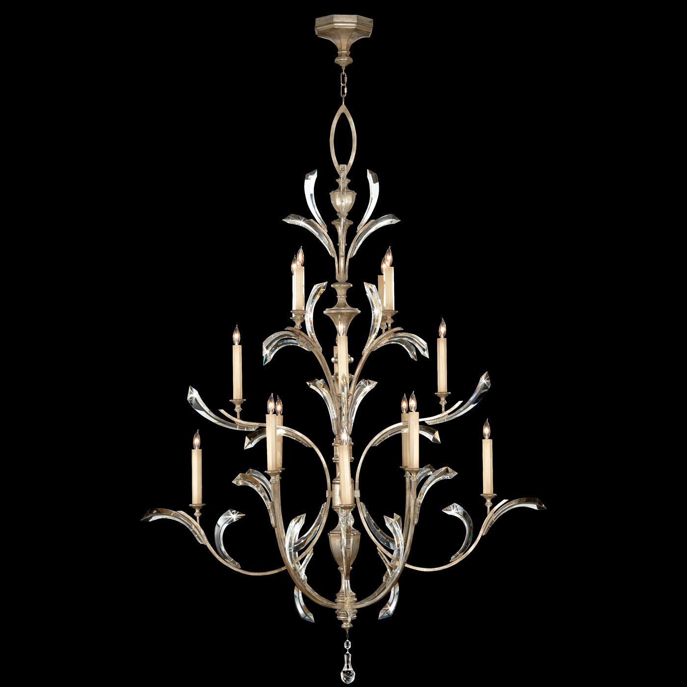 Beveled Arcs 56" Round Chandelier