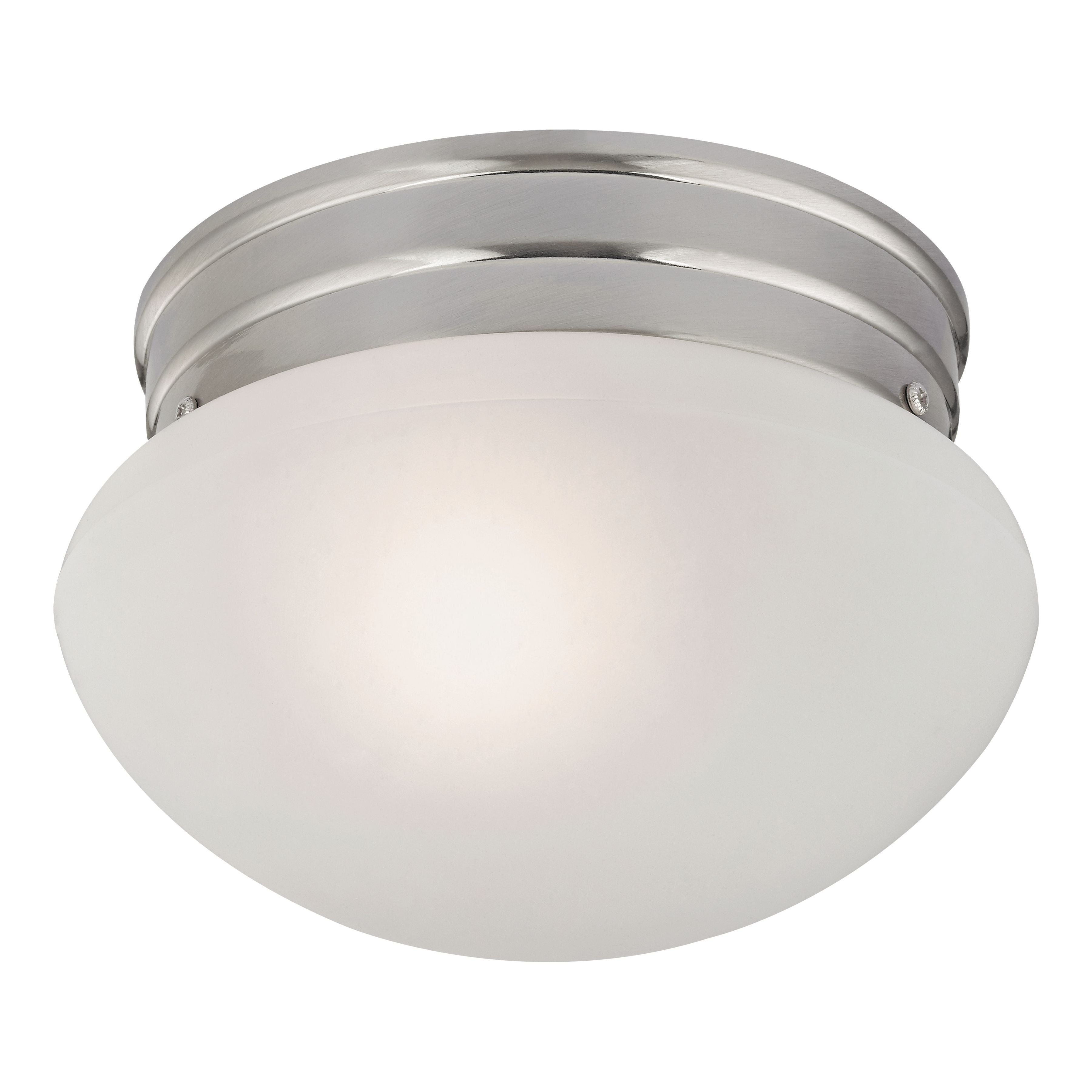 Mushroom 8" Wide 1-Light Flush Mount