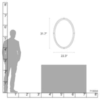 Beveled Oval Mirror