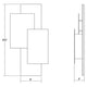 Offset Panels LED Sconce