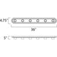 Essentials 6-Light Racetrack Bath Vanity Light