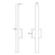 Sword 24" LED Sconce