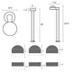 REALS 28" LED Bollard with Dome Cap and Cylinder Lens