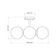 Midnetic 4-Light Semi Flush Mount