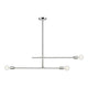 Modernist 3-Light Chandelier