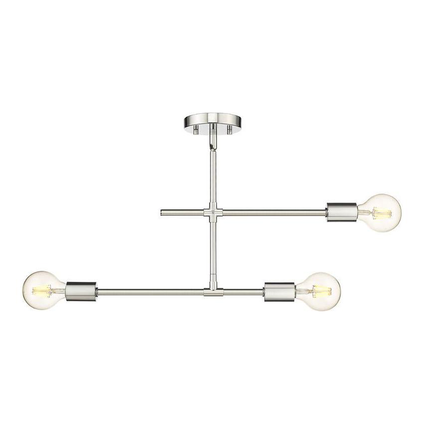 Modernist 3-Light Semi Flush Mount