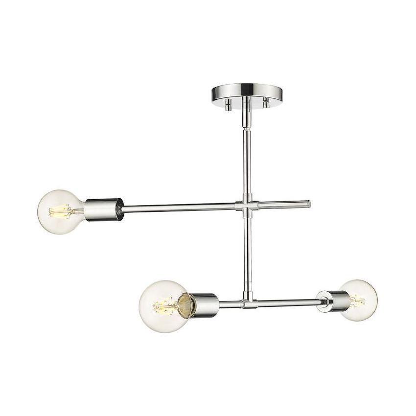 Modernist 3-Light Semi Flush Mount