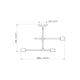 Modernist 3-Light Semi Flush Mount