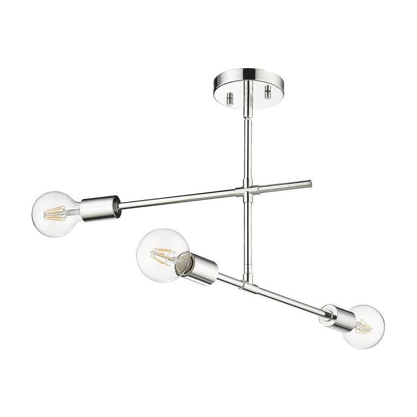 Modernist 3-Light Semi Flush Mount