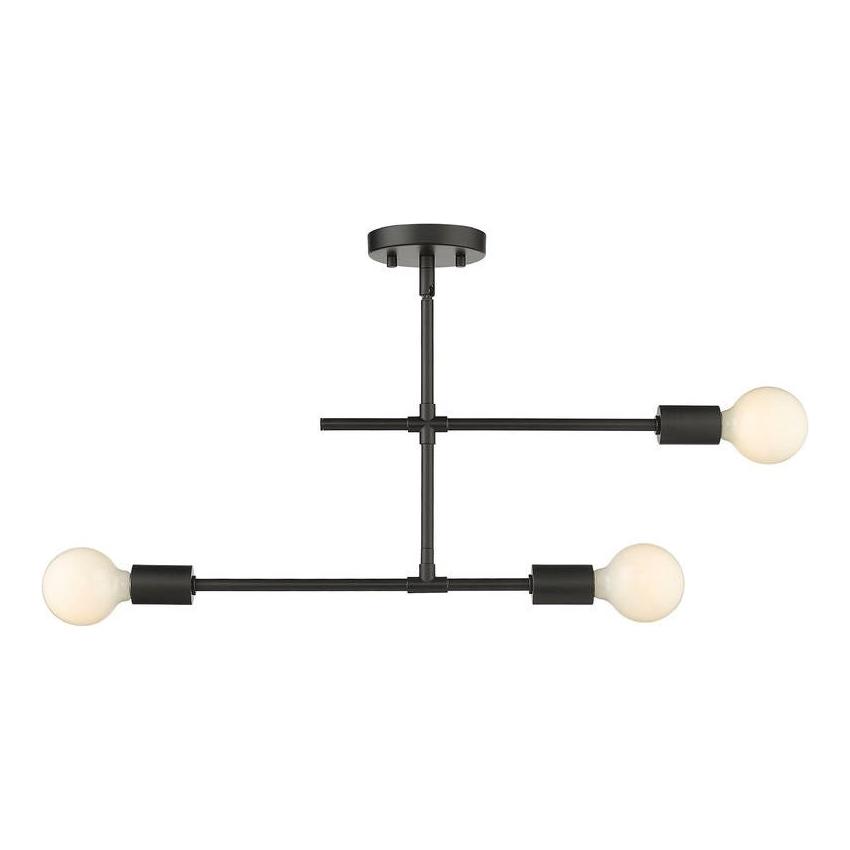 Modernist 3-Light Semi Flush Mount