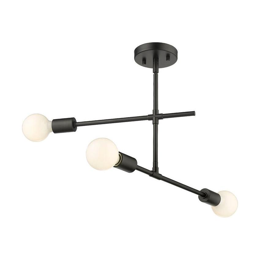 Modernist 3-Light Semi Flush Mount