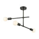 Modernist 3-Light Semi Flush Mount