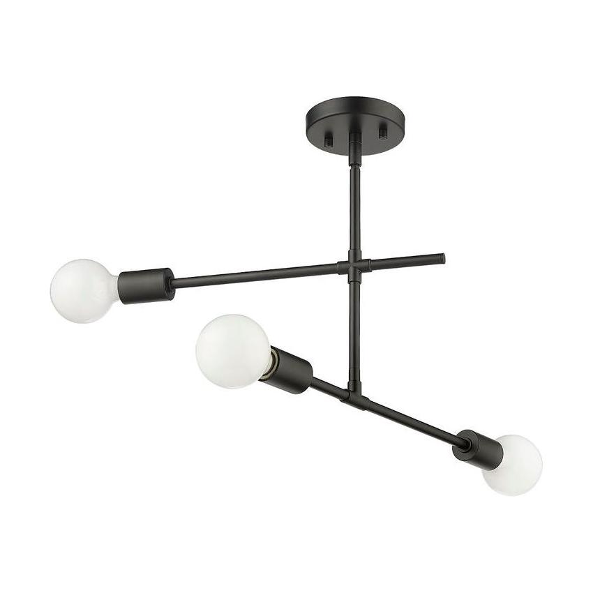 Modernist 3-Light Semi Flush Mount