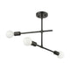 Modernist 3-Light Semi Flush Mount