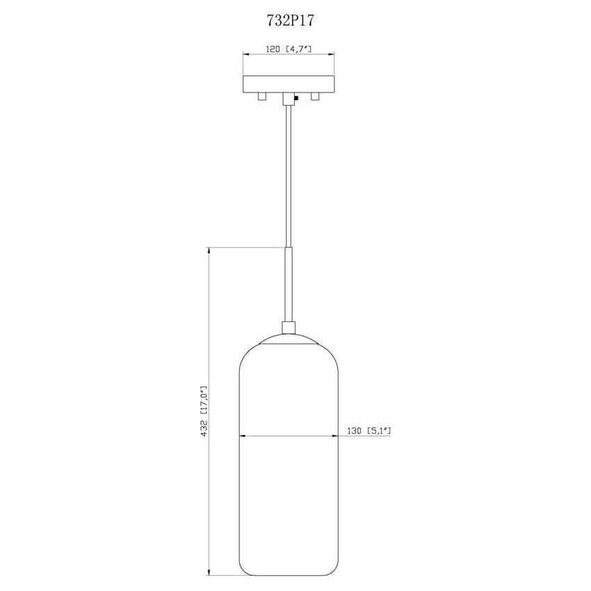 Monty 1-Light 17" Pendant