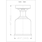 Z-Lite - Bryant 1-Light Flush Mount - Lights Canada