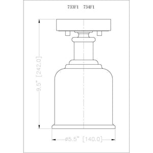 Z-Lite - Bryant 1-Light Flush Mount - Lights Canada