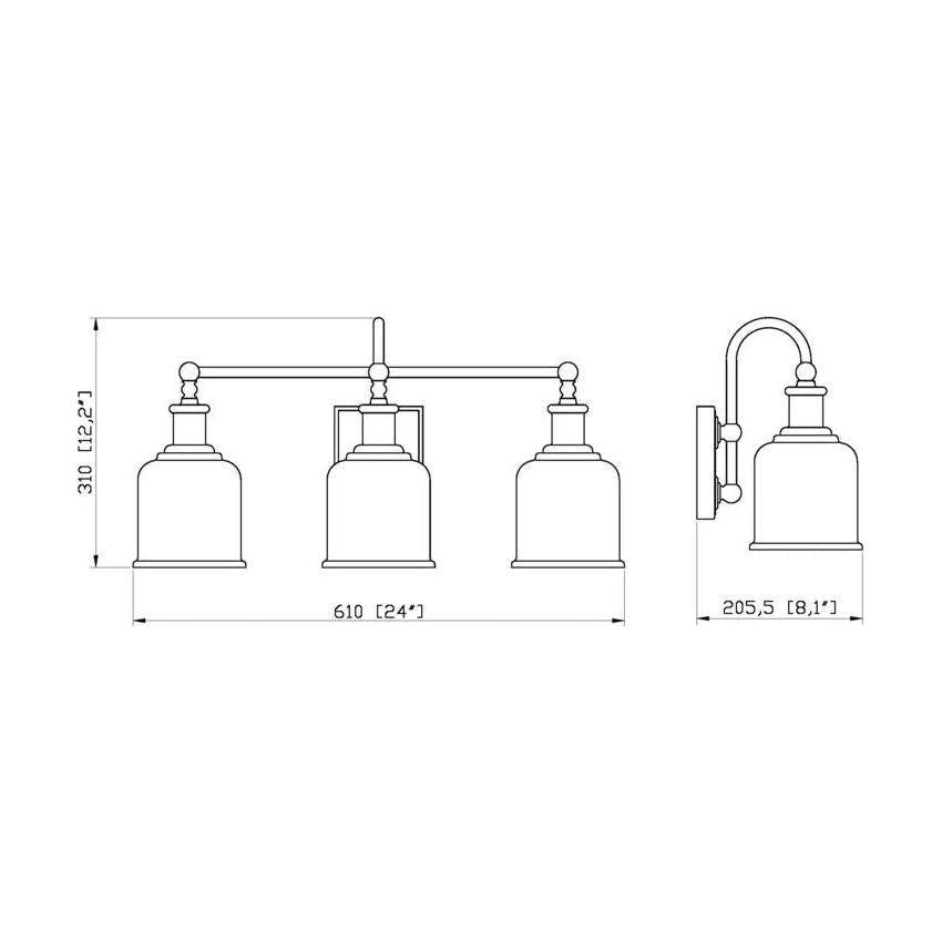 Bryant 3-Light Vanity