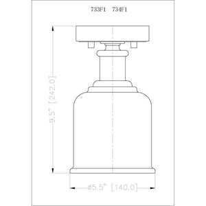 Z-Lite - Bryant 1-Light Flush Mount - Lights Canada