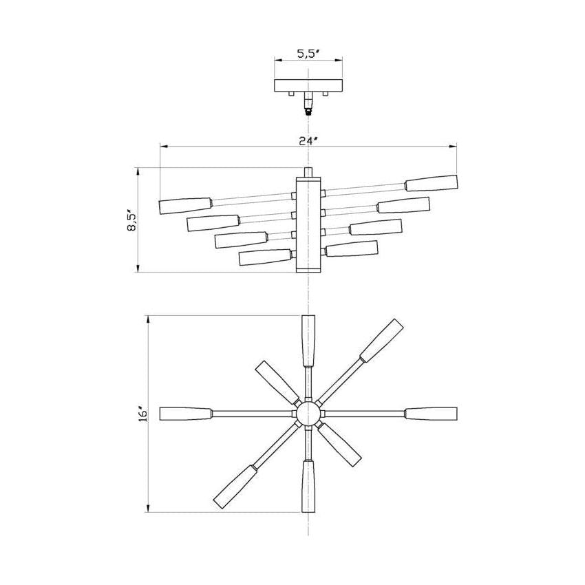 Ascension 8-Light Chandelier