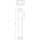 Square Column 22" LED Bollard