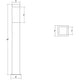 Square Column 28" LED Bollard