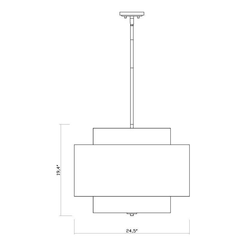 Harlech 3-Light Pendant