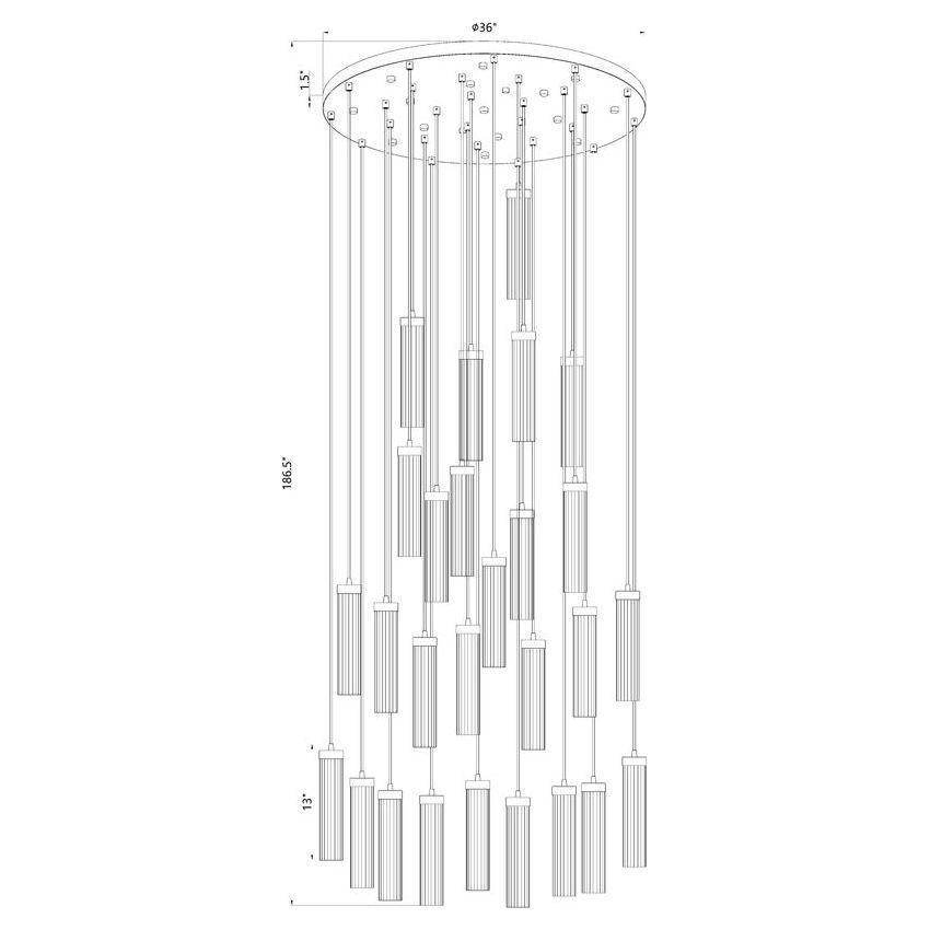 Beau 27-Light Chandelier