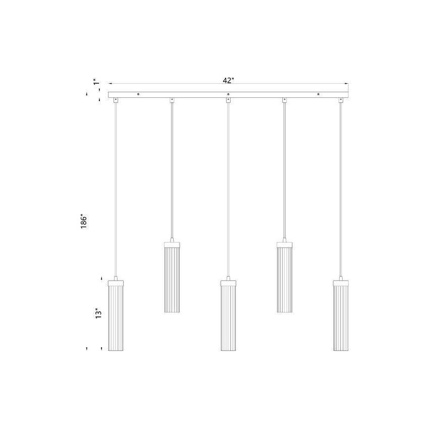 Beau 5-Light Chandelier