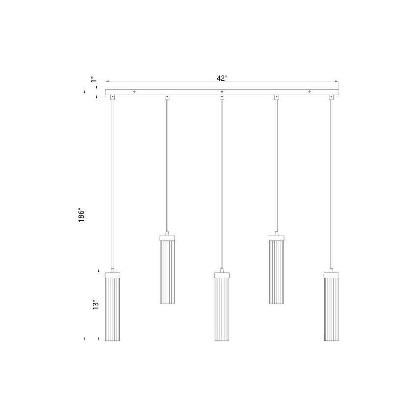 Beau 5-Light Chandelier