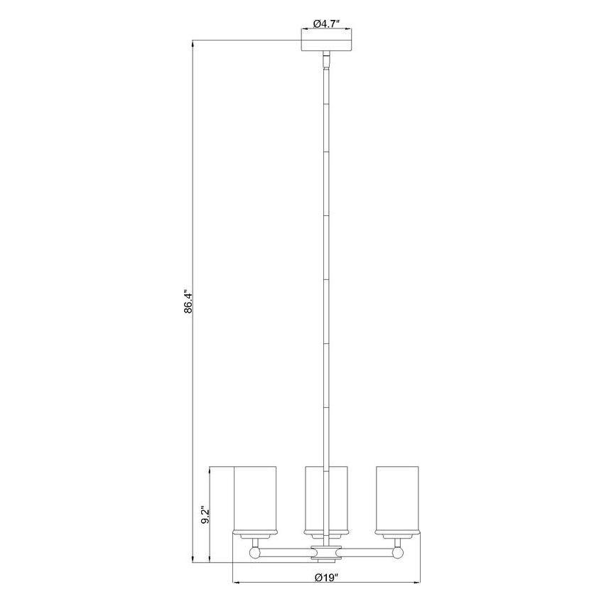 Thayer 3-Light Chandelier