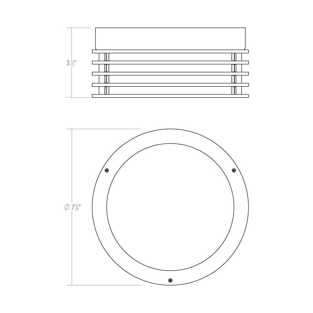 Marue 7" Round LED Surface Mount