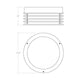 Marue 7" Round LED Surface Mount