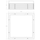 Marue 10" Square LED Surface Mount
