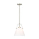 Z-Studio 12.5" 1-Light Linen Pendant