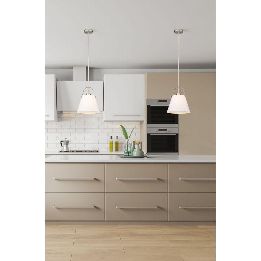 Z-Studio 12.5" 1-Light Linen Pendant