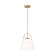 Z-Studio 12.5" 1-Light Linen Pendant