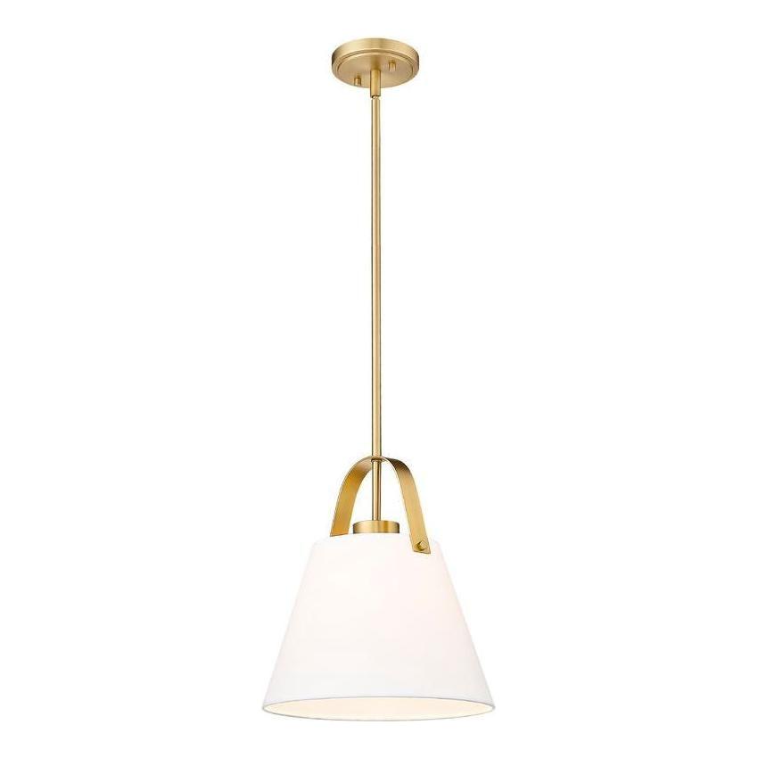 Z-Studio 12.5" 1-Light Linen Pendant