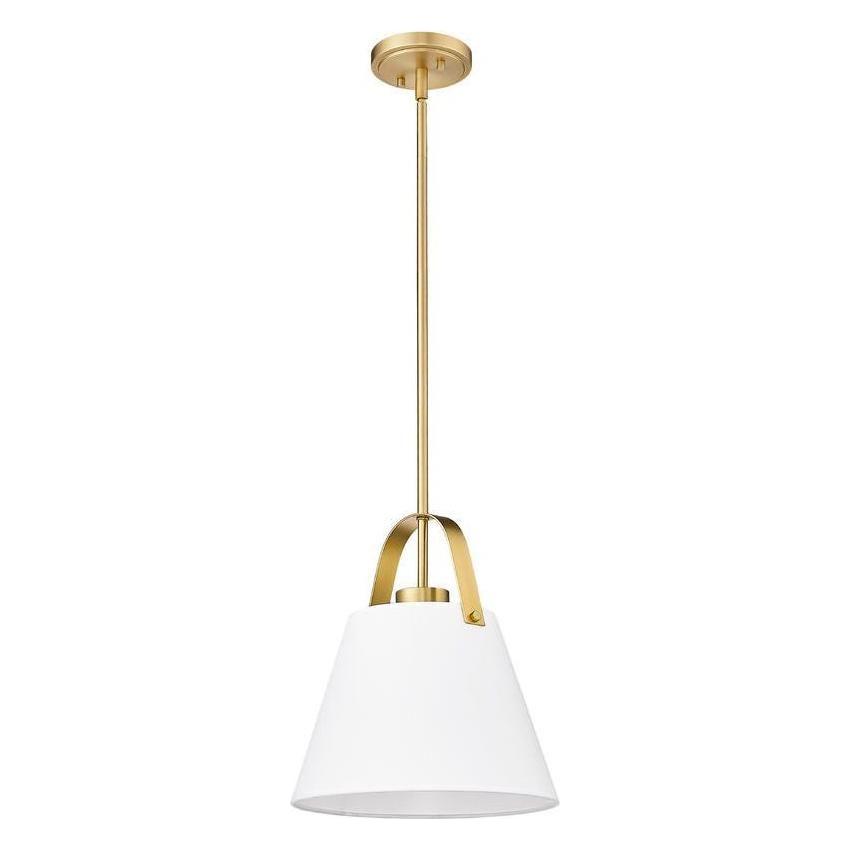 Z-Studio 12.5" 1-Light Linen Pendant