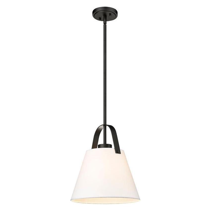 Z-Studio 12.5" 1-Light Linen Pendant